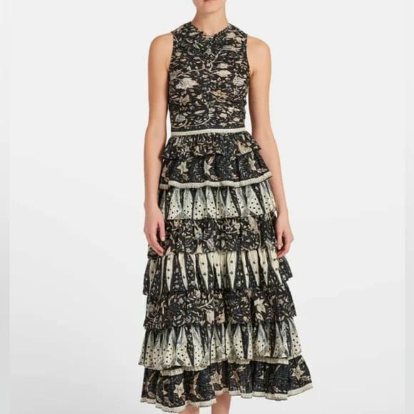 Ulla Johnson tiered ruffle maxi dress - Picture 2 of 4